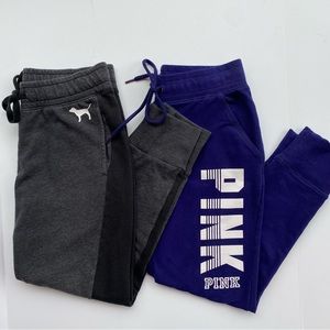 VS PINK Jogger Bundle Size Medium Two Pair